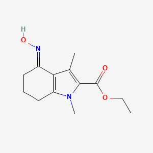 ETHYL 4-HYDROXYIMINO-1,3-DIMETHYL-4,5,6,7-TETRAHYDRO-1H-INDOLE-2-CARBOXYLATE