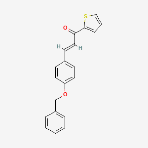 molecular formula C20H16O2S B3898790 3-[4-(benzyloxy)phenyl]-1-(2-thienyl)-2-propen-1-one 