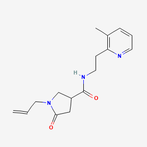 1-allyl-N-[2-(3-methylpyridin-2-yl)ethyl]-5-oxopyrrolidine-3-carboxamide