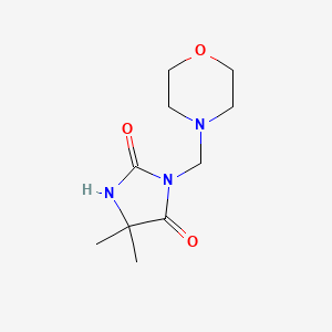 molecular formula C10H17N3O3 B3898813 5,5-dimethyl-3-(4-morpholinylmethyl)-2,4-imidazolidinedione CAS No. 951-13-3