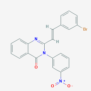 2-[2-(3-bromophenyl)vinyl]-3-(3-nitrophenyl)-4(3H)-quinazolinone