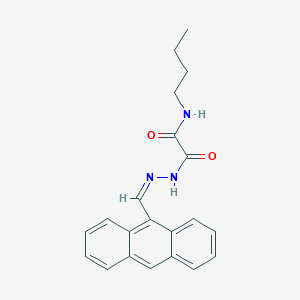 2-[2-(9-anthrylmethylene)hydrazino]-N-butyl-2-oxoacetamide