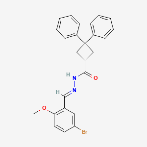 N'-(5-bromo-2-methoxybenzylidene)-3,3-diphenylcyclobutanecarbohydrazide