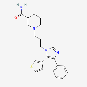 1-{3-[4-phenyl-5-(3-thienyl)-1H-imidazol-1-yl]propyl}piperidine-3-carboxamide