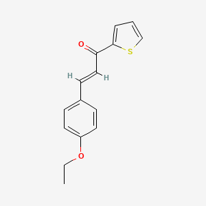 molecular formula C15H14O2S B3898901 3-(4-ethoxyphenyl)-1-(2-thienyl)-2-propen-1-one 