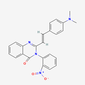 2-{2-[4-(dimethylamino)phenyl]vinyl}-3-(2-nitrophenyl)-4(3H)-quinazolinone