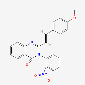 2-[2-(4-methoxyphenyl)vinyl]-3-(2-nitrophenyl)-4(3H)-quinazolinone