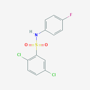 molecular formula C12H8Cl2FNO2S B389893 2,5-Dichloro-N-(4-fluorophenyl)benzenesulfonamide CAS No. 349402-93-3