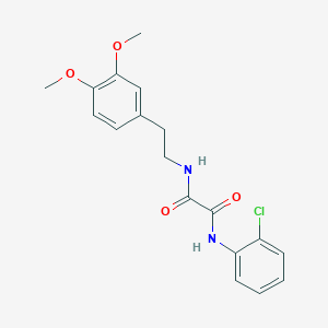 molecular formula C18H19ClN2O4 B3898931 N-(2-chlorophenyl)-N'-[2-(3,4-dimethoxyphenyl)ethyl]ethanediamide 