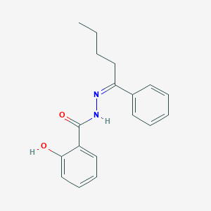 molecular formula C18H20N2O2 B389895 2-hydroxy-N'-(1-phenylpentylidene)benzohydrazide 