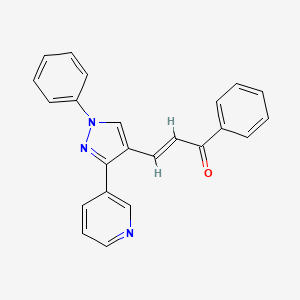 (2E)-1-PHENYL-3-[1-PHENYL-3-(PYRIDIN-3-YL)-1H-PYRAZOL-4-YL]PROP-2-EN-1-ONE