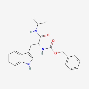 molecular formula C22H25N3O3 B3898991 benzyl N-[3-(1H-indol-3-yl)-1-oxo-1-(propan-2-ylamino)propan-2-yl]carbamate 