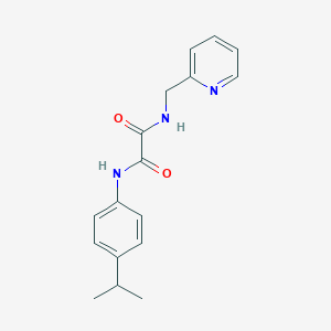 molecular formula C17H19N3O2 B3899002 N-(4-isopropylphenyl)-N'-(2-pyridinylmethyl)ethanediamide 