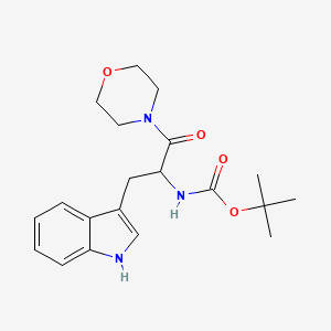 molecular formula C20H27N3O4 B3899045 tert-butyl [1-(1H-indol-3-ylmethyl)-2-(4-morpholinyl)-2-oxoethyl]carbamate 