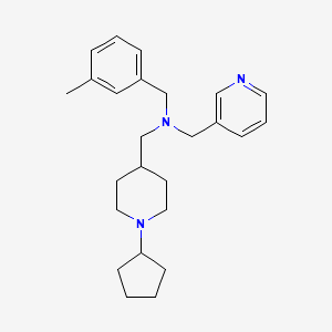 1-(1-cyclopentyl-4-piperidinyl)-N-(3-methylbenzyl)-N-(3-pyridinylmethyl)methanamine