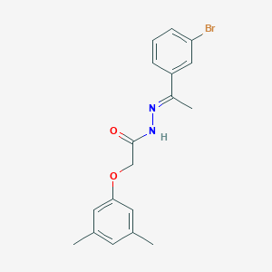 molecular formula C18H19BrN2O2 B389906 N'-[1-(3-bromophenyl)ethylidene]-2-(3,5-dimethylphenoxy)acetohydrazide 