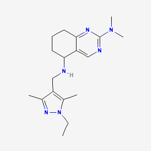 N~5~-[(1-ethyl-3,5-dimethyl-1H-pyrazol-4-yl)methyl]-N~2~,N~2~-dimethyl-5,6,7,8-tetrahydro-2,5-quinazolinediamine