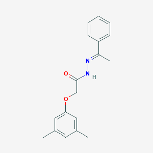 molecular formula C18H20N2O2 B389907 2-(3,5-dimethylphenoxy)-N'-(1-phenylethylidene)acetohydrazide 