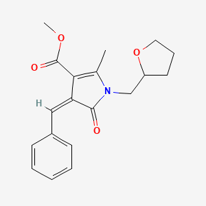 METHYL (4Z)-2-METHYL-5-OXO-1-[(OXOLAN-2-YL)METHYL]-4-(PHENYLMETHYLIDENE)-4,5-DIHYDRO-1H-PYRROLE-3-CARBOXYLATE