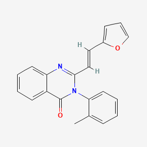 molecular formula C21H16N2O2 B3899111 2-[2-(2-furyl)vinyl]-3-(2-methylphenyl)-4(3H)-quinazolinone 