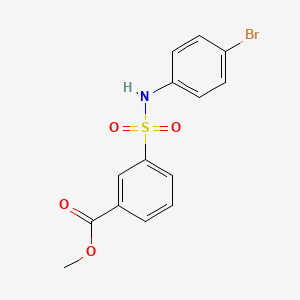 molecular formula C14H12BrNO4S B3899124 methyl 3-{[(4-bromophenyl)amino]sulfonyl}benzoate 