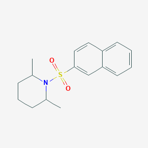 molecular formula C17H21NO2S B3899127 2,6-dimethyl-1-(2-naphthylsulfonyl)piperidine 