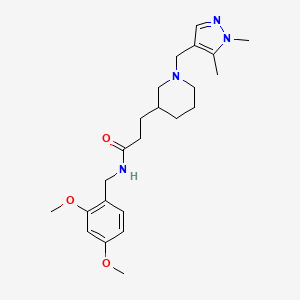 N-(2,4-dimethoxybenzyl)-3-{1-[(1,5-dimethyl-1H-pyrazol-4-yl)methyl]-3-piperidinyl}propanamide