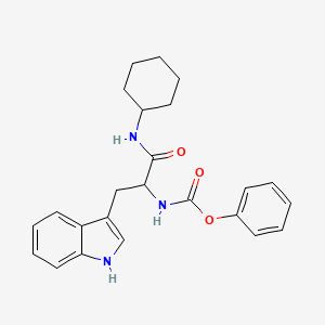 molecular formula C24H27N3O3 B3899211 N-cyclohexyl-N-(phenoxycarbonyl)tryptophanamide 