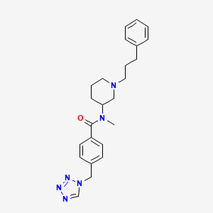 N-methyl-N-[1-(3-phenylpropyl)-3-piperidinyl]-4-(1H-tetrazol-1-ylmethyl)benzamide