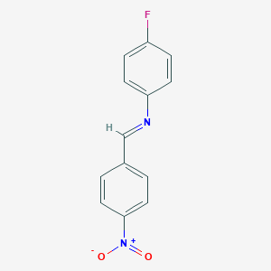 molecular formula C13H9FN2O2 B389922 4-fluoro-N-(4-nitrobenzylidene)aniline 