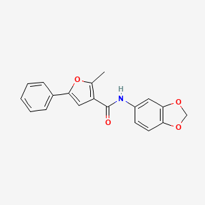 N-1,3-benzodioxol-5-yl-2-methyl-5-phenyl-3-furamide