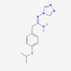 2-(4-isopropoxyphenyl)-N'-4H-1,2,4-triazol-4-ylethanimidamide