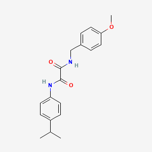 molecular formula C19H22N2O3 B3899291 N-(4-isopropylphenyl)-N'-(4-methoxybenzyl)ethanediamide 