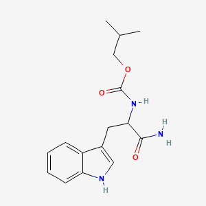 2-methylpropyl N-[1-amino-3-(1H-indol-3-yl)-1-oxopropan-2-yl]carbamate