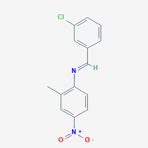 N-(3-chlorobenzylidene)-2-methyl-4-nitroaniline