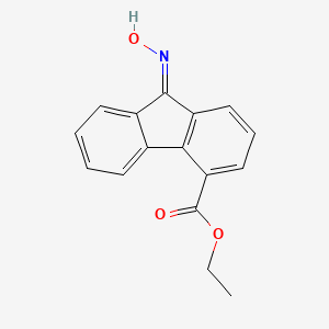 ethyl (9E)-9-hydroxyiminofluorene-4-carboxylate