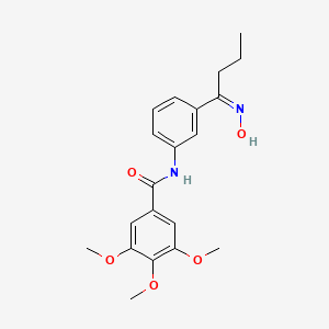 N-[3-(N-hydroxybutanimidoyl)phenyl]-3,4,5-trimethoxybenzamide