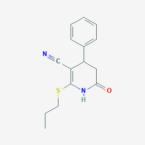 6-Oxo-4-phenyl-2-(propylsulfanyl)-1,4,5,6-tetrahydropyridine-3-carbonitrile