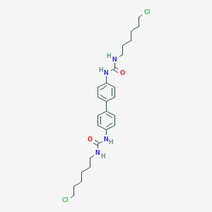 molecular formula C26H36Cl2N4O2 B389943 4,4'-Bis({[(6-chlorohexyl)amino]carbonyl}amino)-1,1'-biphenyl 