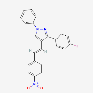 3-(4-fluorophenyl)-4-[2-(4-nitrophenyl)vinyl]-1-phenyl-1H-pyrazole