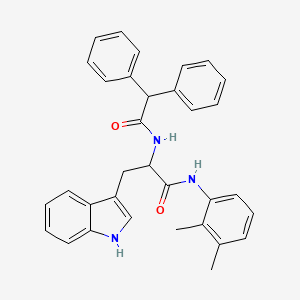 N-(2,3-DIMETHYLPHENYL)-2-(2,2-DIPHENYLACETAMIDO)-3-(1H-INDOL-3-YL)PROPANAMIDE