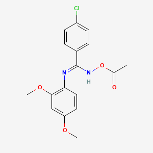 [[C-(4-chlorophenyl)-N-(2,4-dimethoxyphenyl)carbonimidoyl]amino] acetate