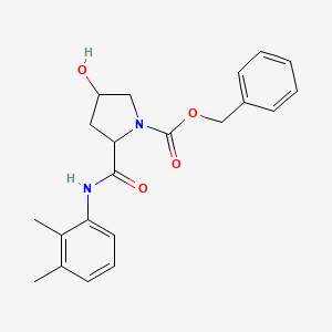 molecular formula C21H24N2O4 B3899472 benzyl 2-{[(2,3-dimethylphenyl)amino]carbonyl}-4-hydroxy-1-pyrrolidinecarboxylate 