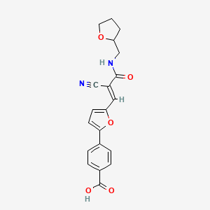 4-(5-{2-cyano-3-oxo-3-[(tetrahydro-2-furanylmethyl)amino]-1-propen-1-yl}-2-furyl)benzoic acid