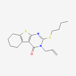 3-ALLYL-2-(BUTYLSULFANYL)-5,6,7,8-TETRAHYDRO[1]BENZOTHIENO[2,3-D]PYRIMIDIN-4(3H)-ONE