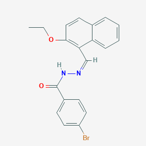 4-bromo-N'-[(2-ethoxy-1-naphthyl)methylene]benzohydrazide