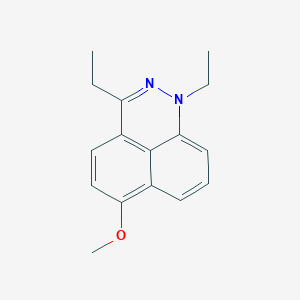 molecular formula C16H18N2O B3899504 1,3-diethyl-6-methoxy-1H-benzo[de]cinnoline 