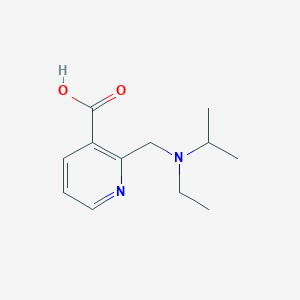 molecular formula C12H18N2O2 B3899510 2-{[ethyl(isopropyl)amino]methyl}nicotinic acid 