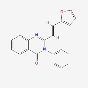 2-[(E)-2-(furan-2-yl)ethenyl]-3-(3-methylphenyl)quinazolin-4(3H)-one