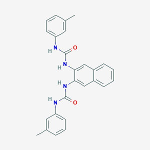 molecular formula C26H24N4O2 B389953 1-(3-Methylphenyl)-3-[3-[(3-methylphenyl)carbamoylamino]naphthalen-2-yl]urea 
